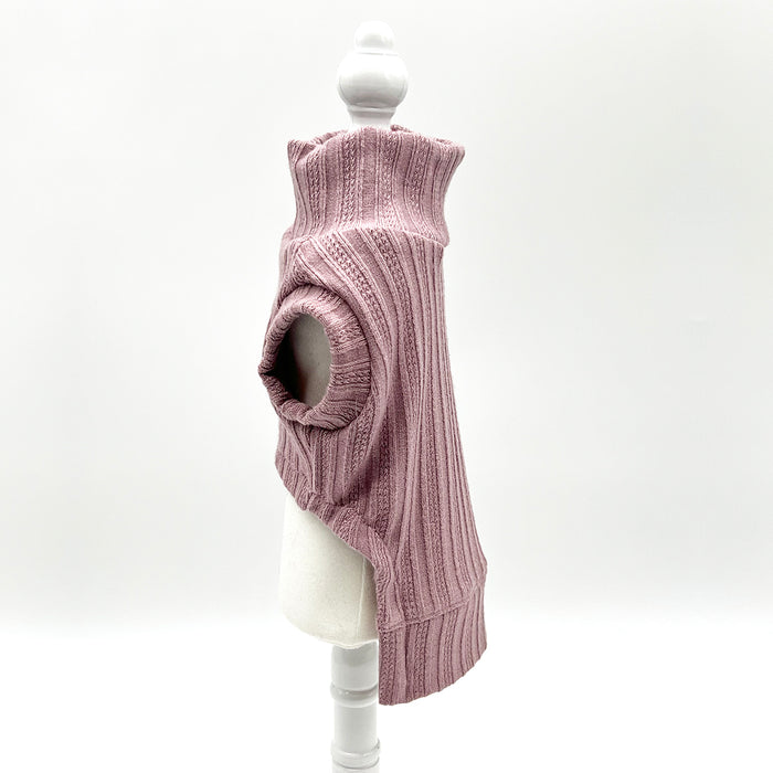 DCNY Mock Neck Sleeveless Sweater Tank - Pink