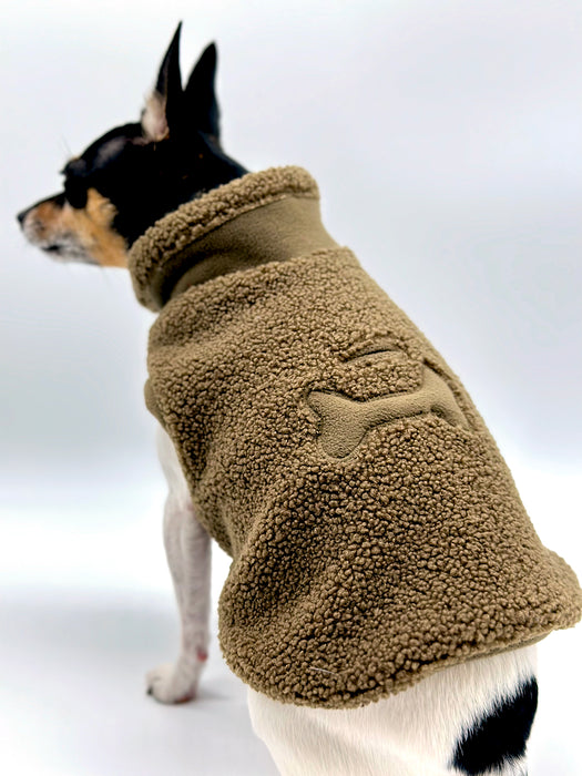 Cozy Sherpa Fleece Pullover - Olive