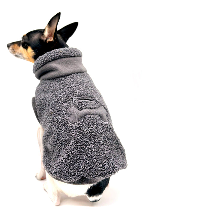 Cozy Sherpa Fleece Pullover - Smoke