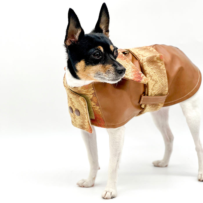 “Canyon Cognac” Vegan Leather Autumn Jacket - Limited Edition