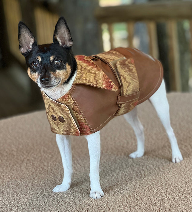 “Canyon Cognac” Vegan Leather Autumn Jacket - Limited Edition